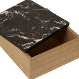 Mimo Black Marble Effect Trinket Box