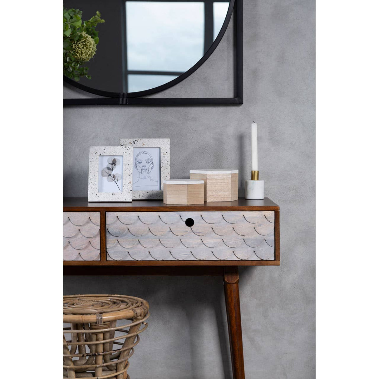 Mimo Large Terrazzo Lid Trinket Box