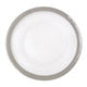 33Cm Embossed Charger Plate With Silver Rim