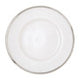 21Cm Embossed White Glass Side Plate