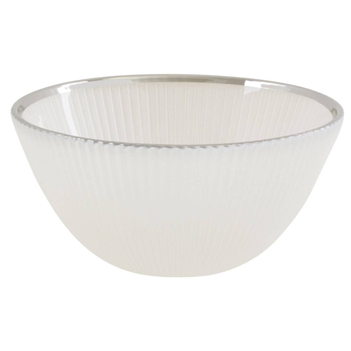 14.5Cm White Glass Bowl