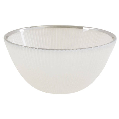 14.5Cm White Glass Bowl