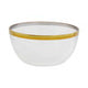 15Cm Glass Bowl With Gold Rim