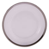 21Cm Plain Side Plate With Silver Rim