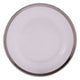 21Cm Plain Side Plate With Silver Rim