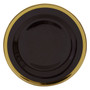 27Cm Black Glass Dinner Plate