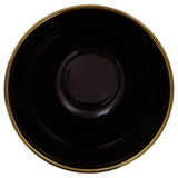 15Cm Black Glass Bowl
