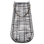 Lentigo Large Black Rattan Lantern