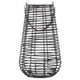 Lentigo Large Black Rattan Lantern