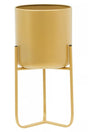 Avento Small Gold Finish Floor Planter