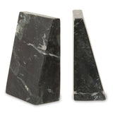Marris Set of Two Black Marble Bookends