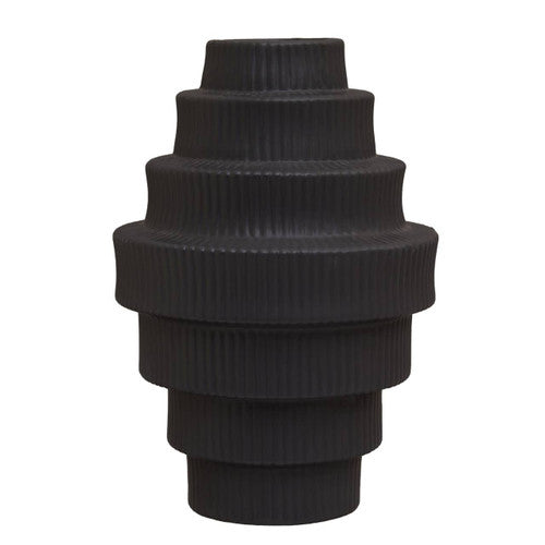 Fabia Black Large Vase