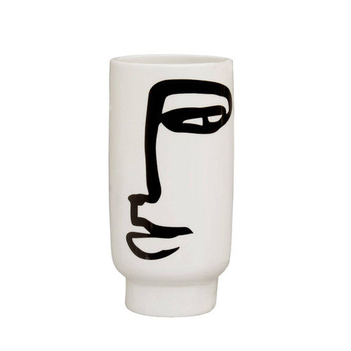 Fabia Black And White Small Vase