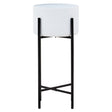 Trosa Large White And Black Floor Standing Planter