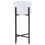 Trosa Large White And Black Floor Standing Planter