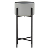 Trosa Large Grey And Black Floor Standing Planter