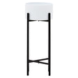 Trosa Small White And Black Floor Standing Planter