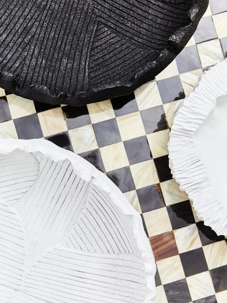 Broc White Flat Bowl