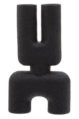 Broc Small Black Sculptured Vase