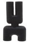 Broc Small Black Sculptured Vase