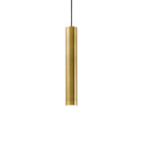 Sleek Bronze Cylinder Ceiling Spotlight Pendant
