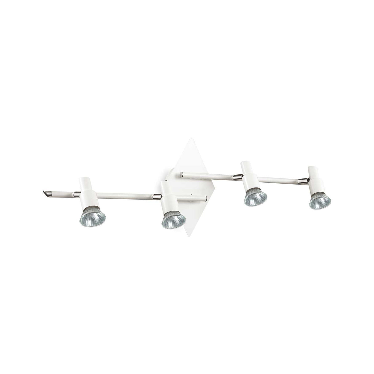 Modern Slem 4-Bulb Adjustable White Ceiling Light