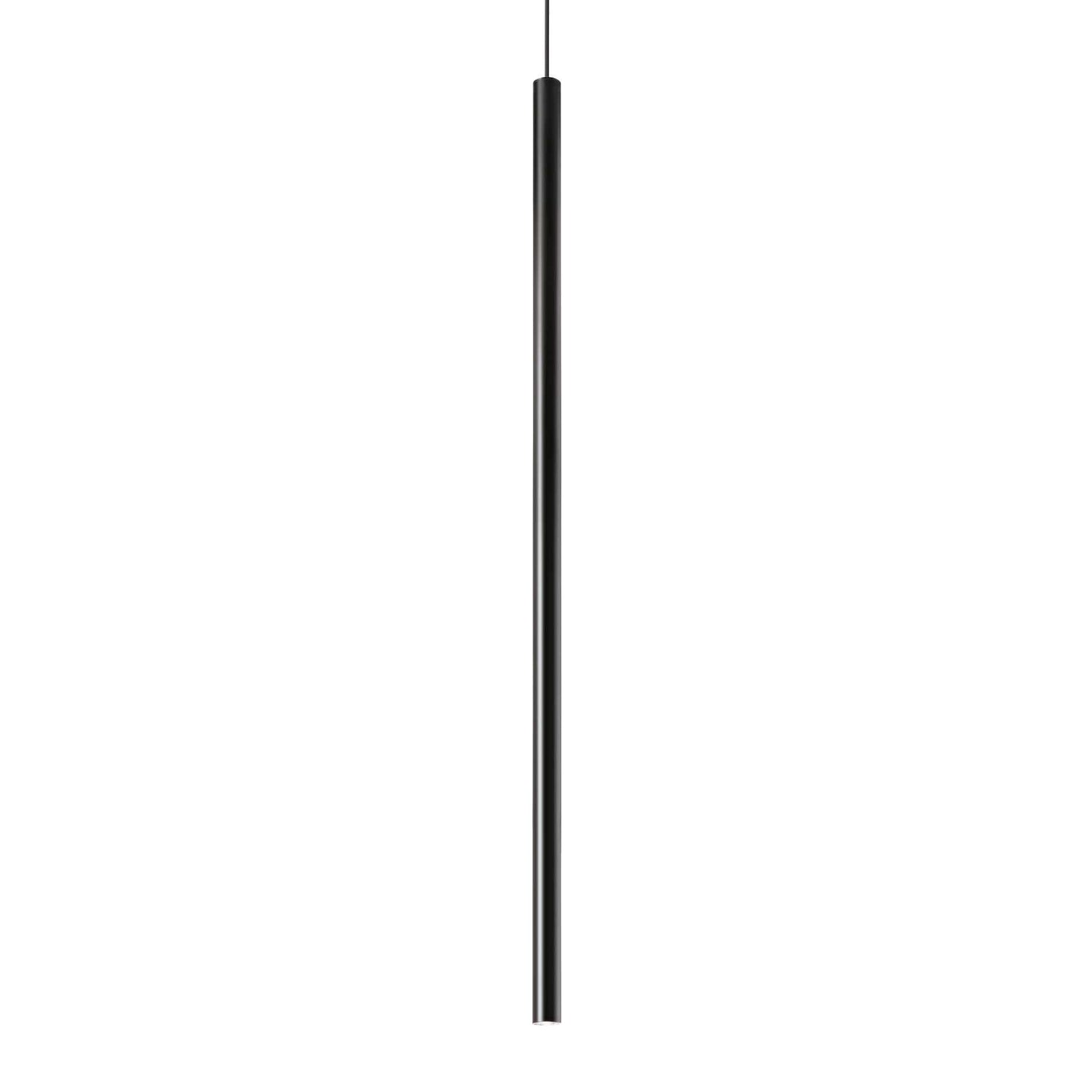 Sleek Black Ultrathin Pendant Light