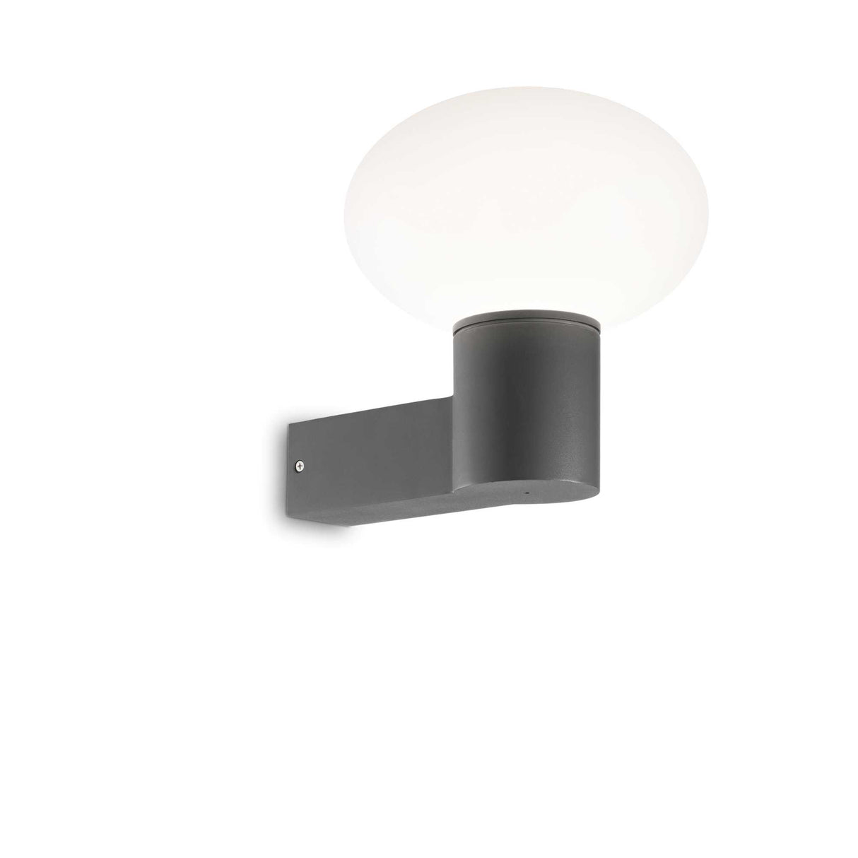 Anthracite Elegance: CLIO Single-Bulb Wall Light