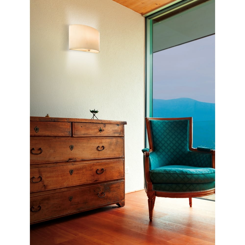 Modern Cream Circular Wall Sconce Light