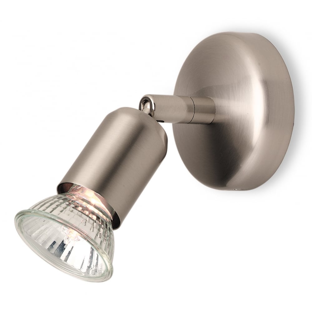Adjustable Brushed Steel Ceiling Spotlight - Pivotal Collection