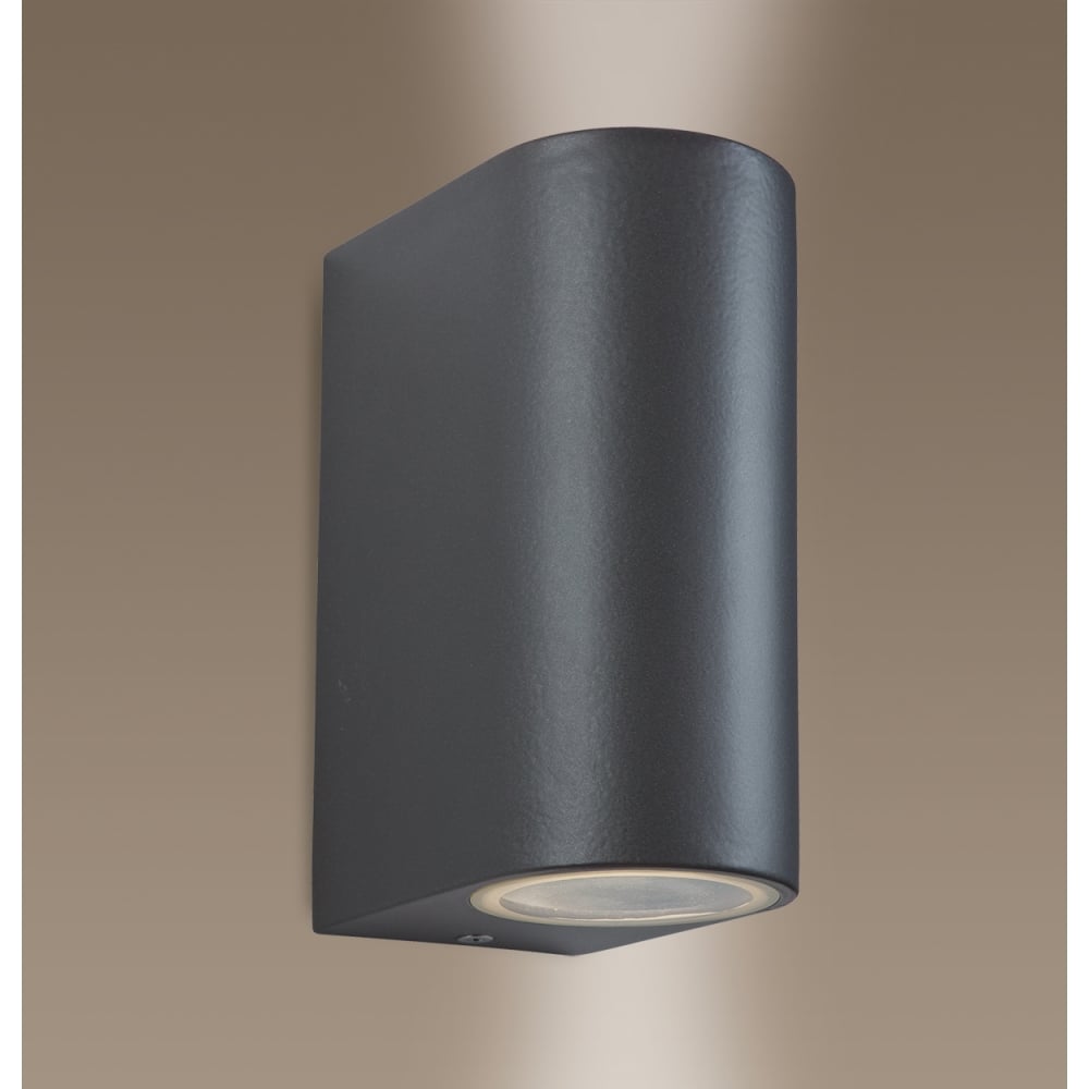 Sleek Urban Gun Metal Dual Direction Wall Spotlight