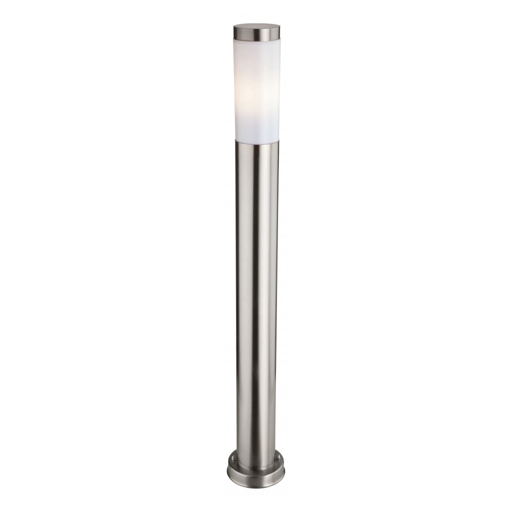 Sleek Stainless Steel Outdoor Garden Post Lantern