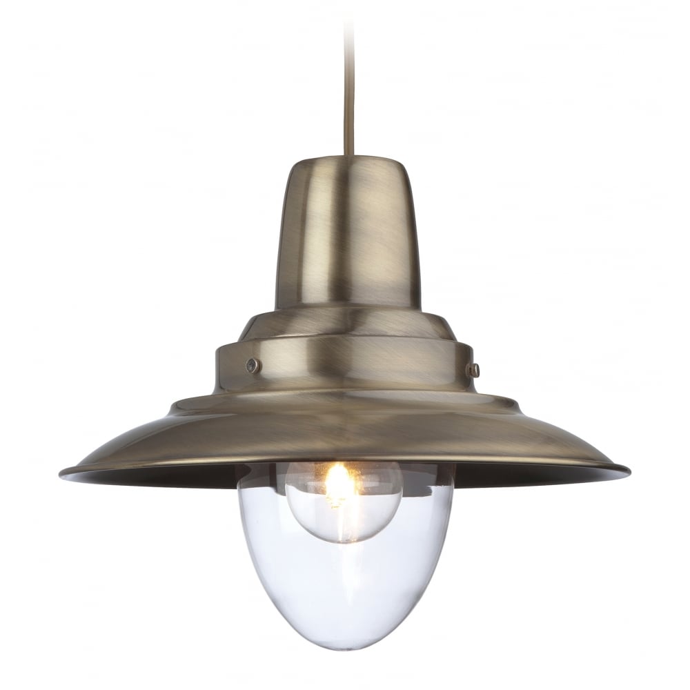 Vintage Bronze Nautical Pendant Light Fixture