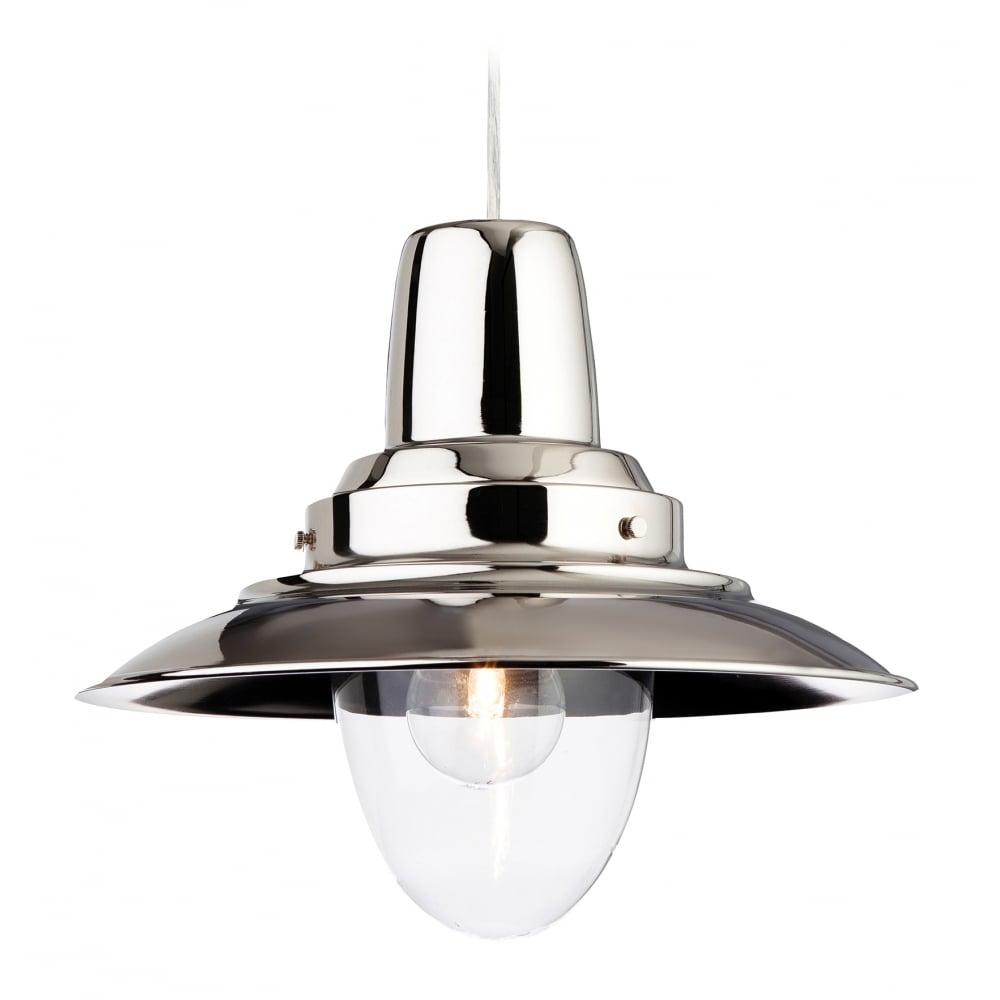 Sleek Chrome Nautical Pendant Light Fixture