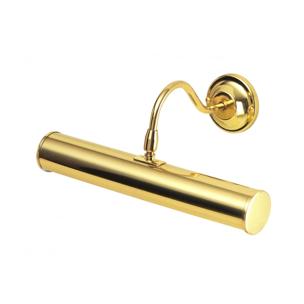 Elegant Polished Brass Wall Picture Light (300mm)