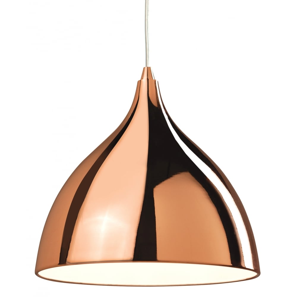 Contemporary Copper Bistro Pendant Light Fixture