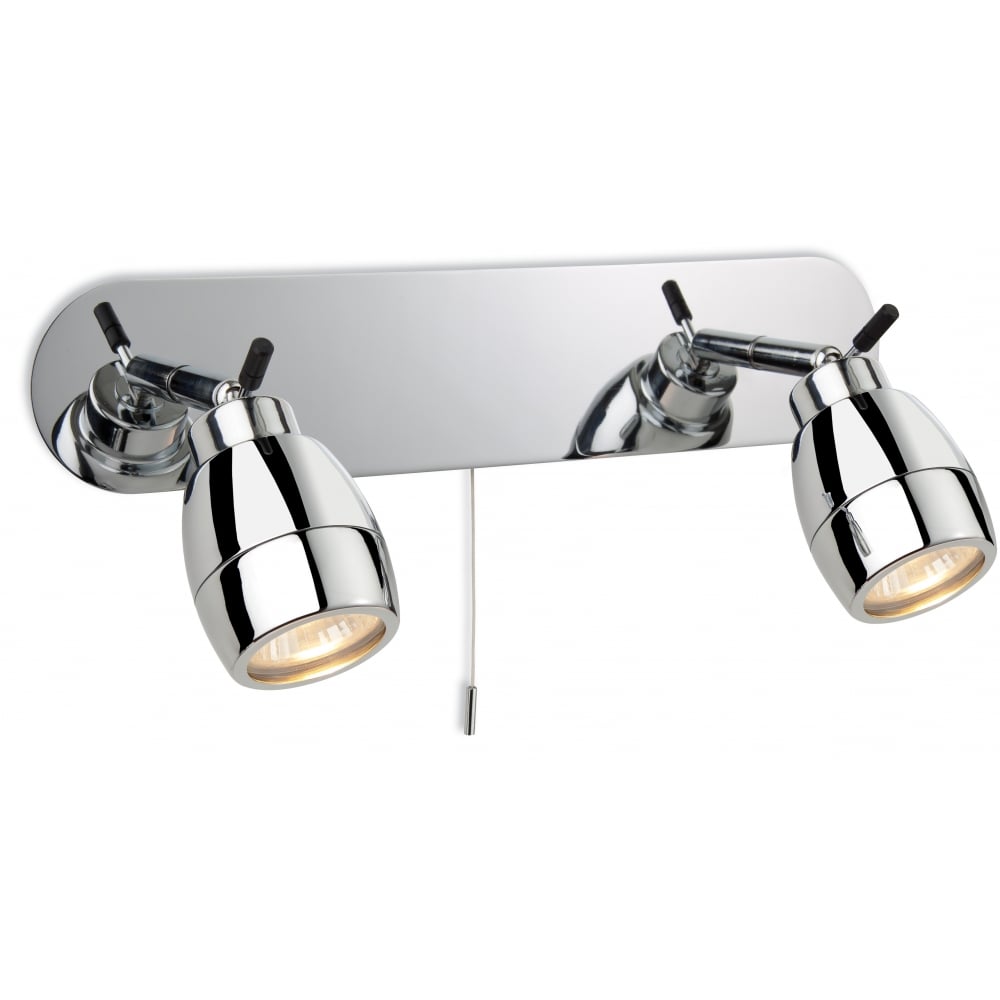 Sleek Chrome Bathroom Spotlight Bar - Modal Collection
