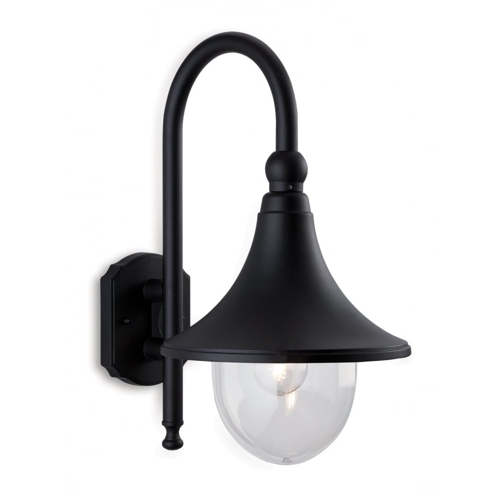 Classic Black Outdoor Lantern Wall Light
