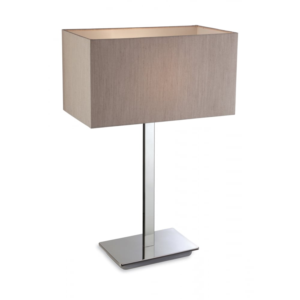 Sleek Chrome Oyster Table Lamp in Modern Design