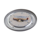 Sleek Orbital LED Ceiling Light with White Flush Glass Shade