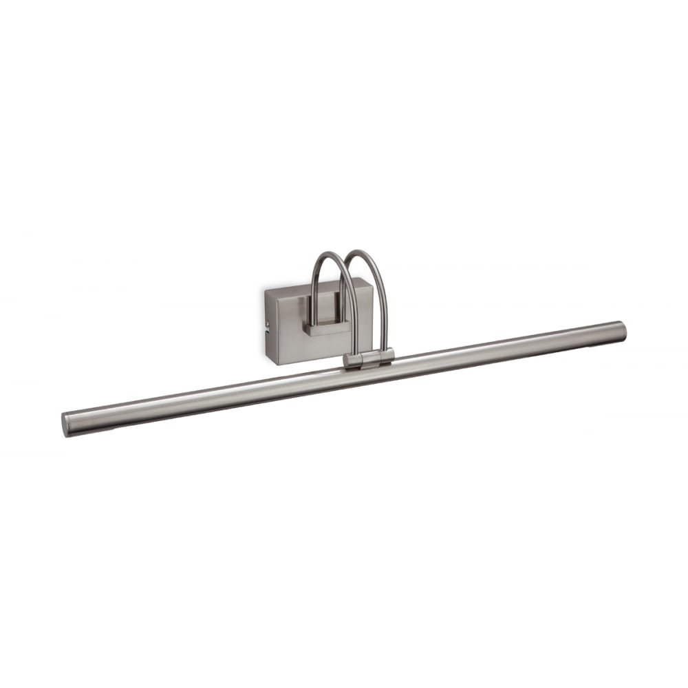 Contemporary Brushed Steel LED Picture Light for Elegant Wall Illumination (655mm)