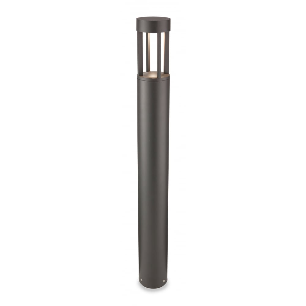 Sleek Graphite LED Outdoor Bollard Light