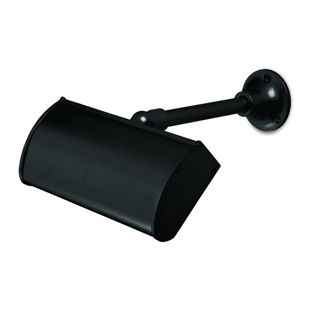 Contemporary Adjustable Black Banker Wall Light Fixture