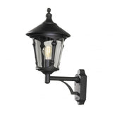 Virgo Matte Black Outdoor Uplight by Konstsmide