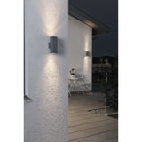 Konstsmide Monza Dual Square Wall Light in Anthracite Finish