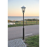 Benu Galvanised Lantern with Taurus Pole - Majestic Outdoor Light Fixture