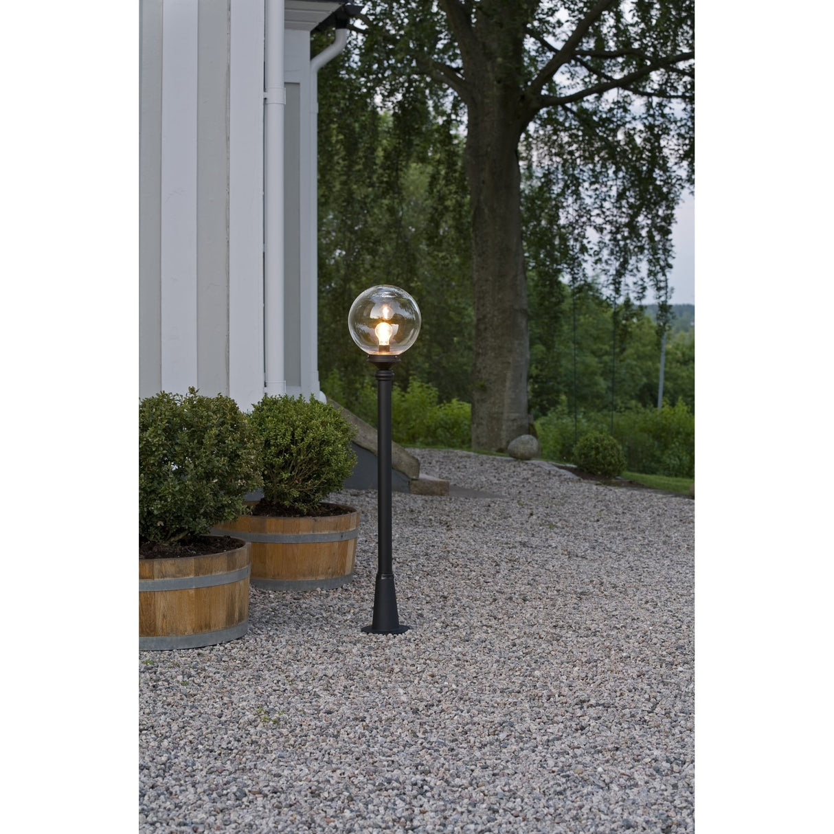 Orion Matte Black Outdoor Lantern Pole