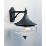 Matte Black Cast Aluminium Libra Downward Wall Lantern
