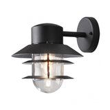 Sleek Matt Black Modena Outdoor Wall Light by Konstsmide