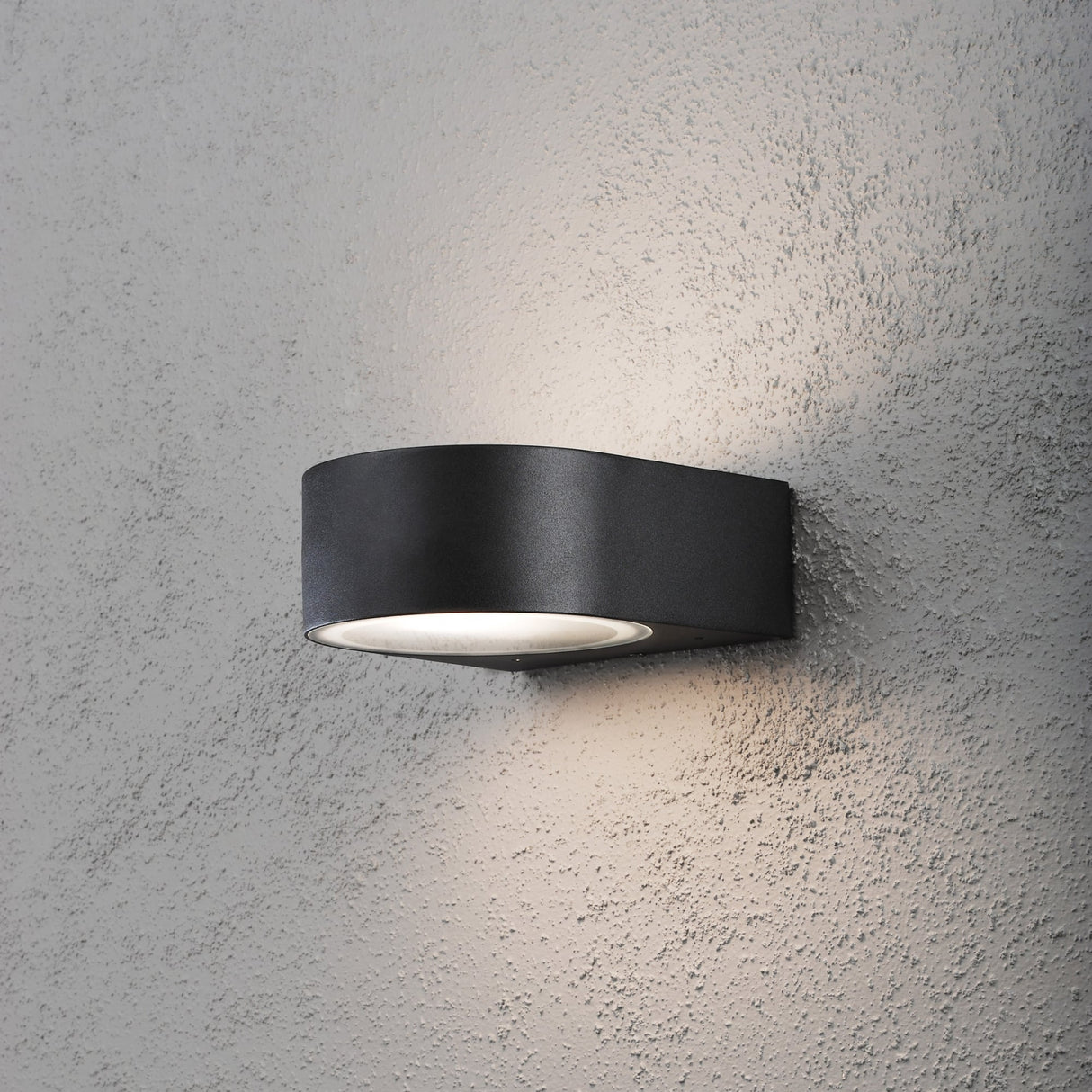 Konstsmide Matt Black Teramo Outdoor Wall Light